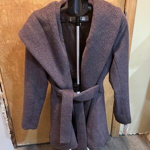 Belted Shawl Collar Robe Jacket with Pockets